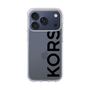 スリムプロテクションケース［ MICHAEL KORS - Logo - Black ］