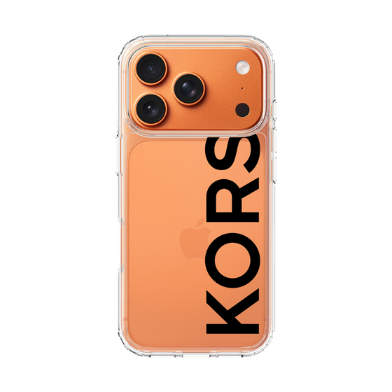 スリムプロテクションケース［ MICHAEL KORS - Logo - Black ］