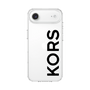 スリムプロテクションケース［ MICHAEL KORS - Logo - Black ］
