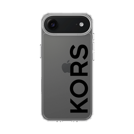 スリムプロテクションケース［ MICHAEL KORS - Logo - Black ］