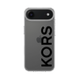 スリムプロテクションケース［ MICHAEL KORS - Logo - Black ］