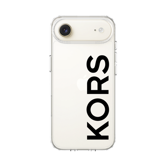 スリムプロテクションケース［ MICHAEL KORS - Logo - Black ］