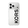 スリムプロテクションケース［ MICHAEL KORS - Logo - Black ］