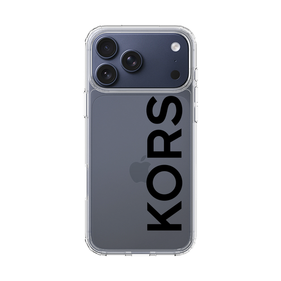 スリムプロテクションケース［ MICHAEL KORS - Logo - Black ］
