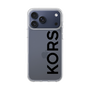 スリムプロテクションケース［ MICHAEL KORS - Logo - Black ］