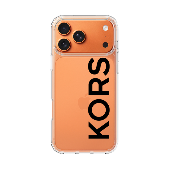 スリムプロテクションケース［ MICHAEL KORS - Logo - Black ］