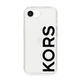 スリムプロテクションケース［ MICHAEL KORS - Logo - Black ］