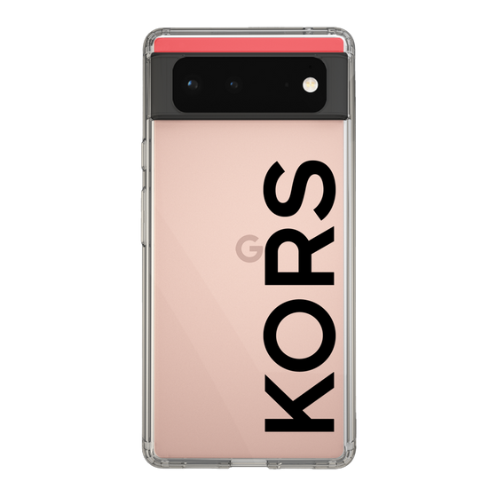 スリムプロテクションケース［ MICHAEL KORS - Logo - Black ］