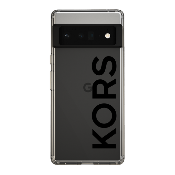 スリムプロテクションケース［ MICHAEL KORS - Logo - Black ］