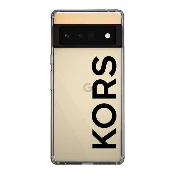 スリムプロテクションケース［ MICHAEL KORS - Logo - Black ］