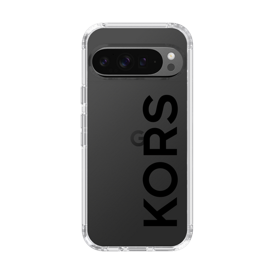 スリムプロテクションケース［ MICHAEL KORS - Logo - Black ］