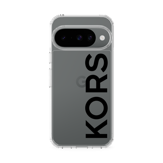 スリムプロテクションケース［ MICHAEL KORS - Logo - Black ］