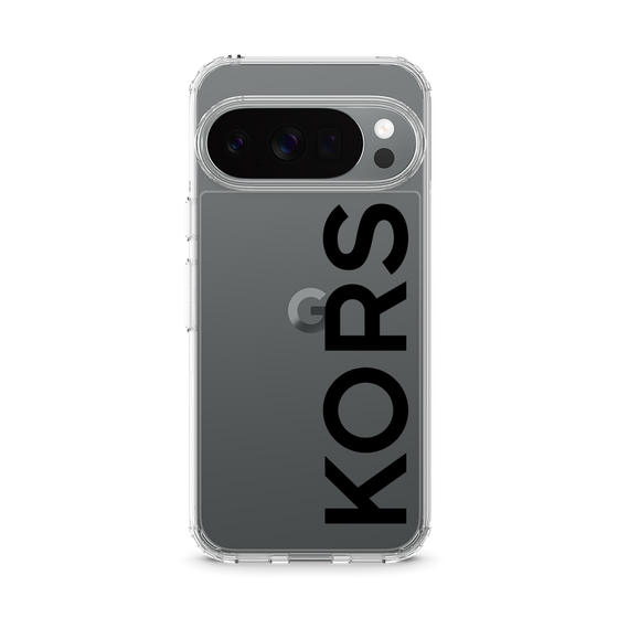 スリムプロテクションケース［ MICHAEL KORS - Logo - Black ］