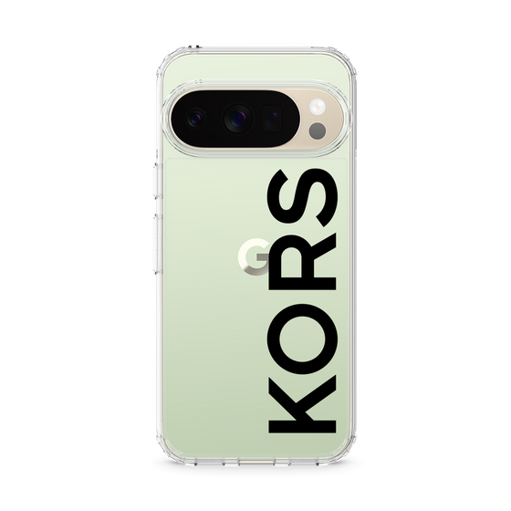 スリムプロテクションケース［ MICHAEL KORS - Logo - Black ］