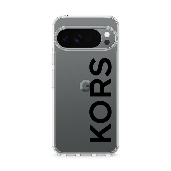 スリムプロテクションケース［ MICHAEL KORS - Logo - Black ］