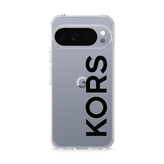スリムプロテクションケース［ MICHAEL KORS - Logo - Black ］