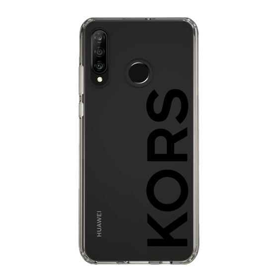 スリムプロテクションケース［ MICHAEL KORS - Logo - Black ］