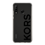 スリムプロテクションケース［ MICHAEL KORS - Logo - Black ］