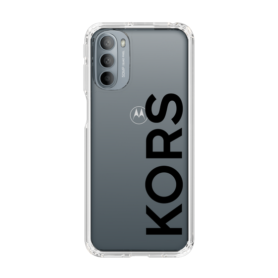 スリムプロテクションケース［ MICHAEL KORS - Logo - Black ］
