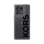 スリムプロテクションケース［ MICHAEL KORS - Logo - Black ］