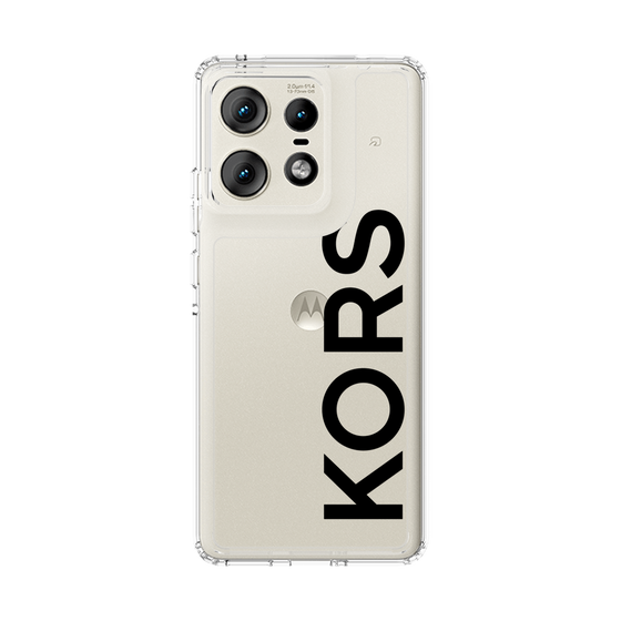 スリムプロテクションケース［ MICHAEL KORS - Logo - Black ］