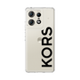 スリムプロテクションケース［ MICHAEL KORS - Logo - Black ］