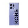 スリムプロテクションケース［ MICHAEL KORS - Logo - Black ］