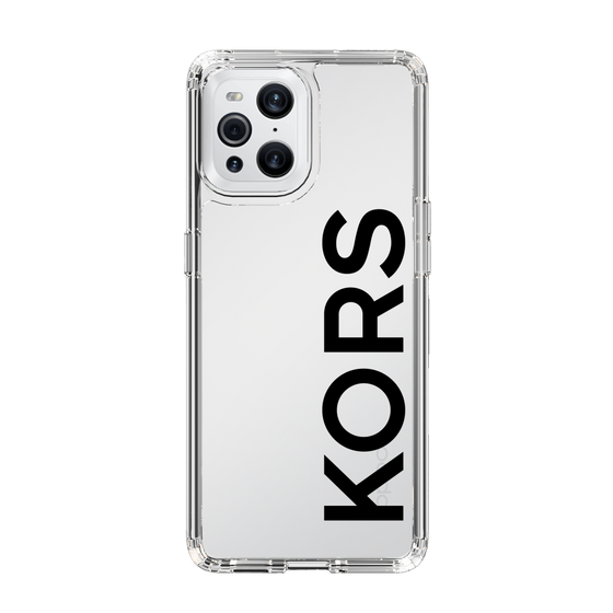スリムプロテクションケース［ MICHAEL KORS - Logo - Black ］