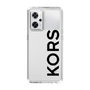 スリムプロテクションケース［ MICHAEL KORS - Logo - Black ］