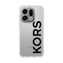 スリムプロテクションケース［ MICHAEL KORS - Logo - Black ］