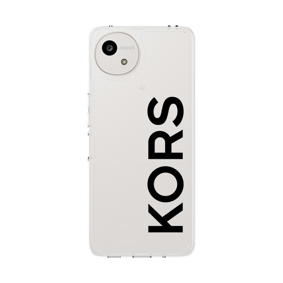 スリムプロテクションケース［ MICHAEL KORS - Logo - Black ］