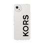 スリムプロテクションケース［ MICHAEL KORS - Logo - Black ］