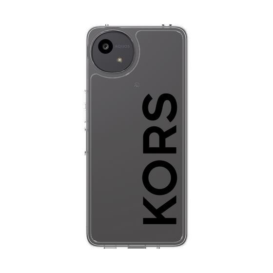 スリムプロテクションケース［ MICHAEL KORS - Logo - Black ］