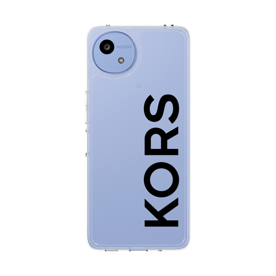 スリムプロテクションケース［ MICHAEL KORS - Logo - Black ］