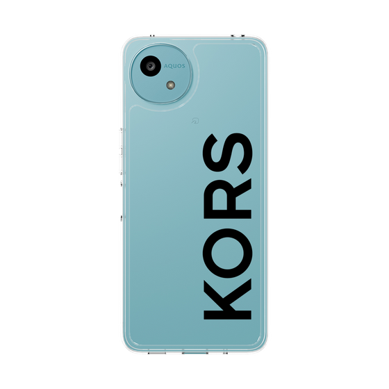 スリムプロテクションケース［ MICHAEL KORS - Logo - Black ］