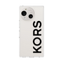 スリムプロテクションケース［ MICHAEL KORS - Logo - Black ］