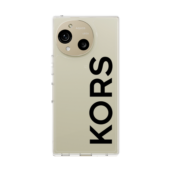スリムプロテクションケース［ MICHAEL KORS - Logo - Black ］