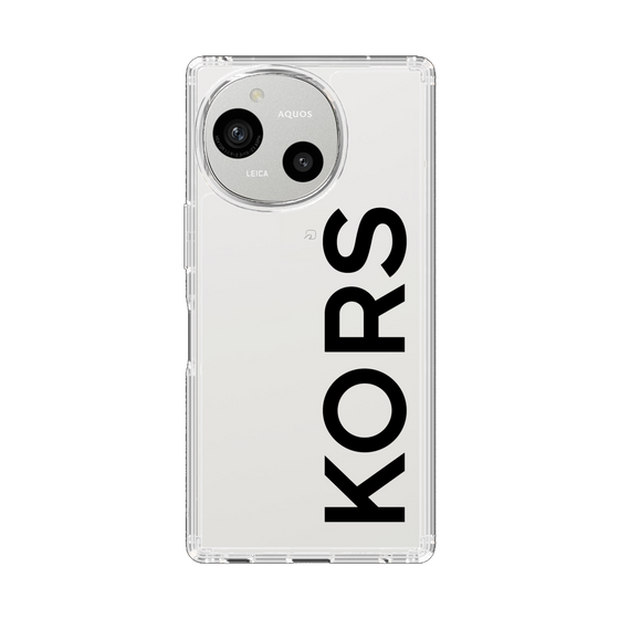 スリムプロテクションケース［ MICHAEL KORS - Logo - Black ］