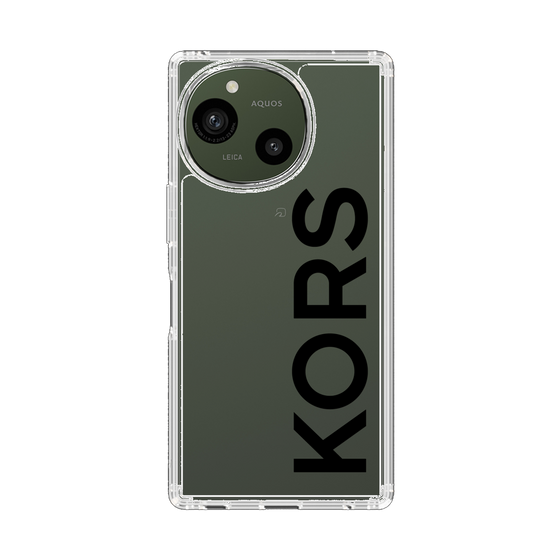 スリムプロテクションケース［ MICHAEL KORS - Logo - Black ］