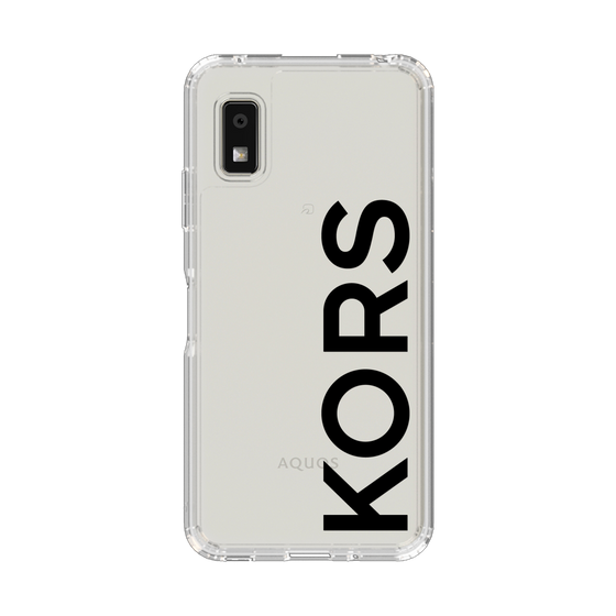 スリムプロテクションケース［ MICHAEL KORS - Logo - Black ］