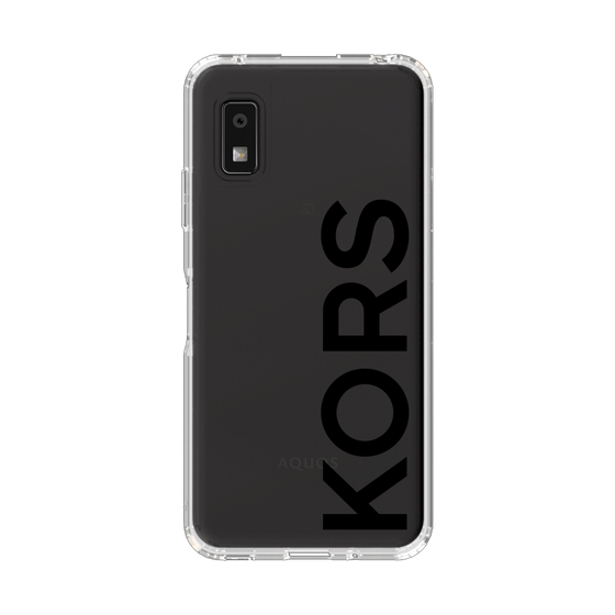 スリムプロテクションケース［ MICHAEL KORS - Logo - Black ］