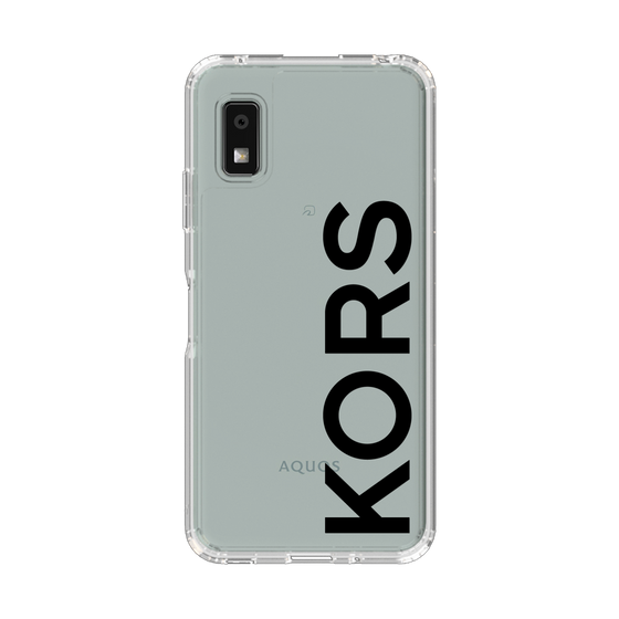 スリムプロテクションケース［ MICHAEL KORS - Logo - Black ］