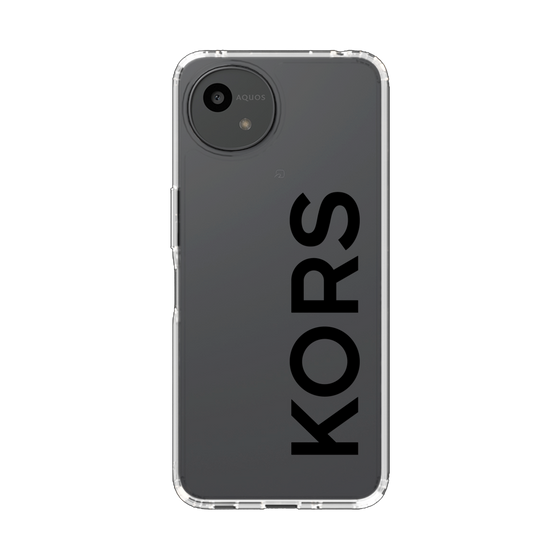 スリムプロテクションケース［ MICHAEL KORS - Logo - Black ］