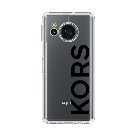 スリムプロテクションケース［ MICHAEL KORS - Logo - Black ］