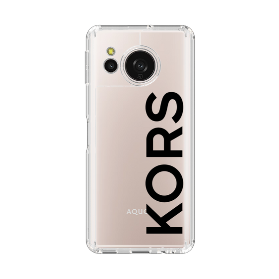 スリムプロテクションケース［ MICHAEL KORS - Logo - Black ］