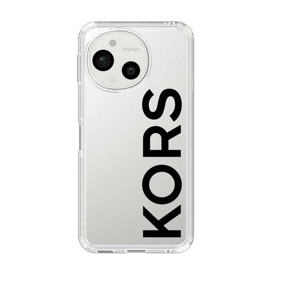 スリムプロテクションケース［ MICHAEL KORS - Logo - Black ］