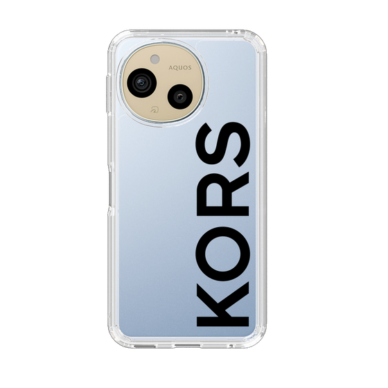 スリムプロテクションケース［ MICHAEL KORS - Logo - Black ］