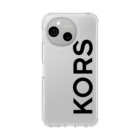 スリムプロテクションケース［ MICHAEL KORS - Logo - Black ］