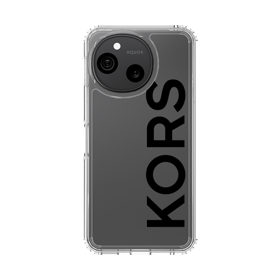 スリムプロテクションケース［ MICHAEL KORS - Logo - Black ］