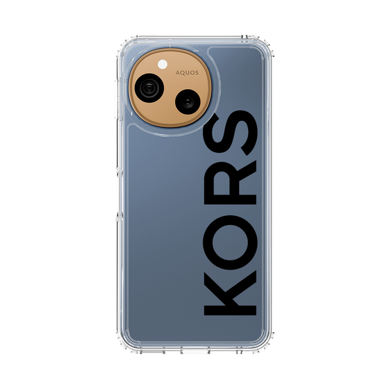 スリムプロテクションケース［ MICHAEL KORS - Logo - Black ］